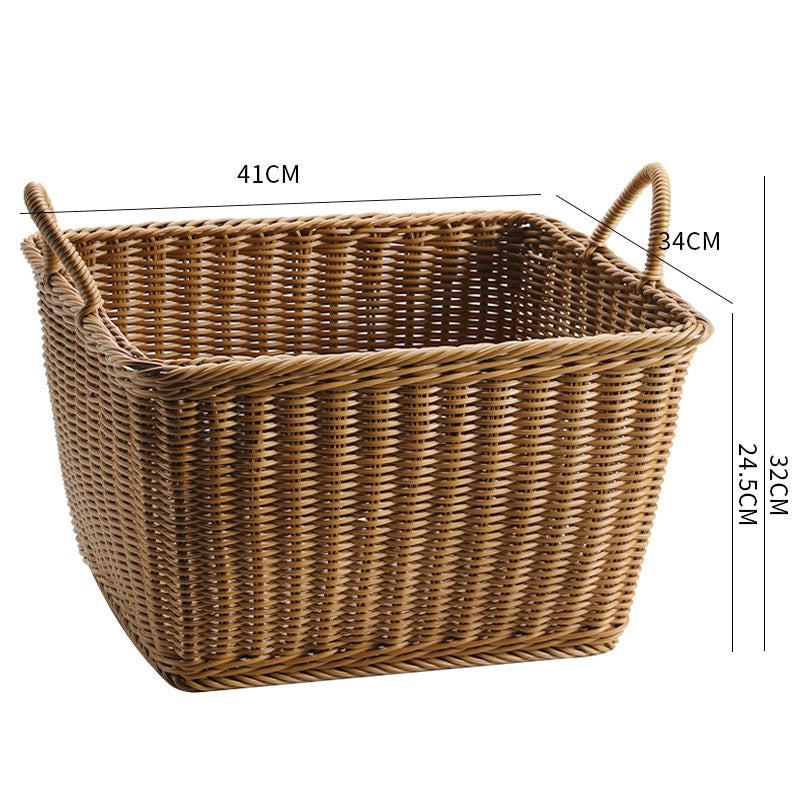Unisex Spacious Storage Basket made of Woven Rattan Kalsten