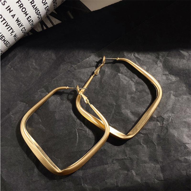 Square Earrings Made of High-Quality Stainless Steel Kalsten