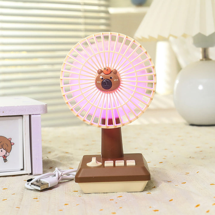 Ladies portable USB table fan in cheerful pineapple design Kalsten
