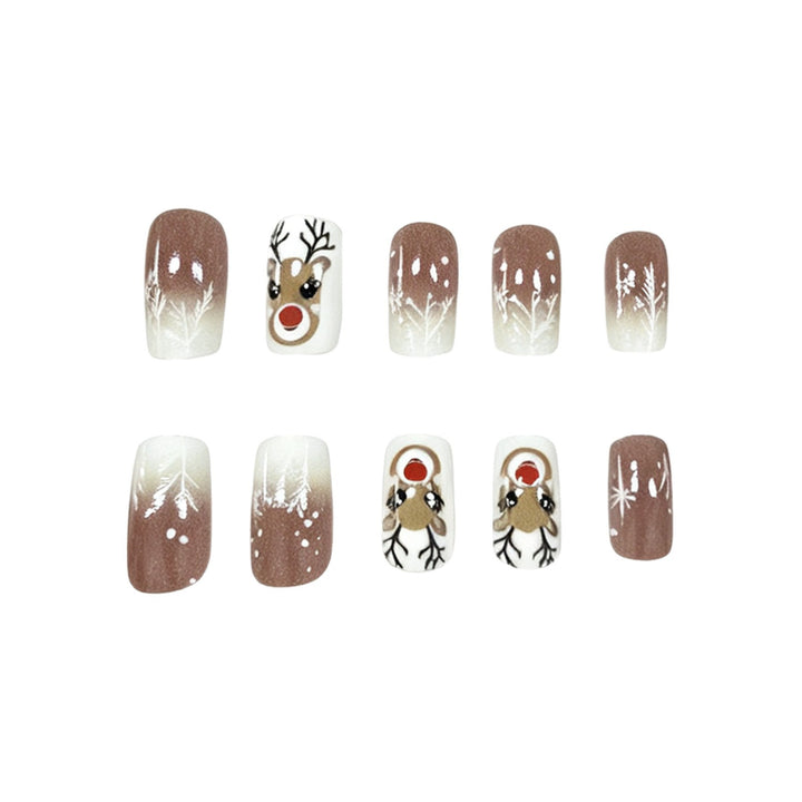 Festive Reindeer Nail Art Design Kalsten