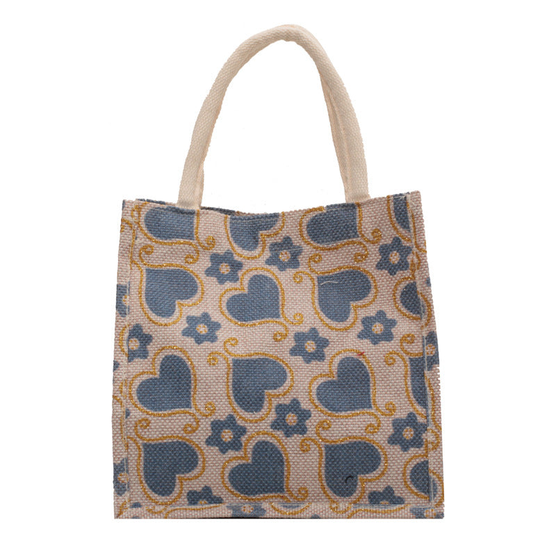 Casual Heart Pattern Tote Bag