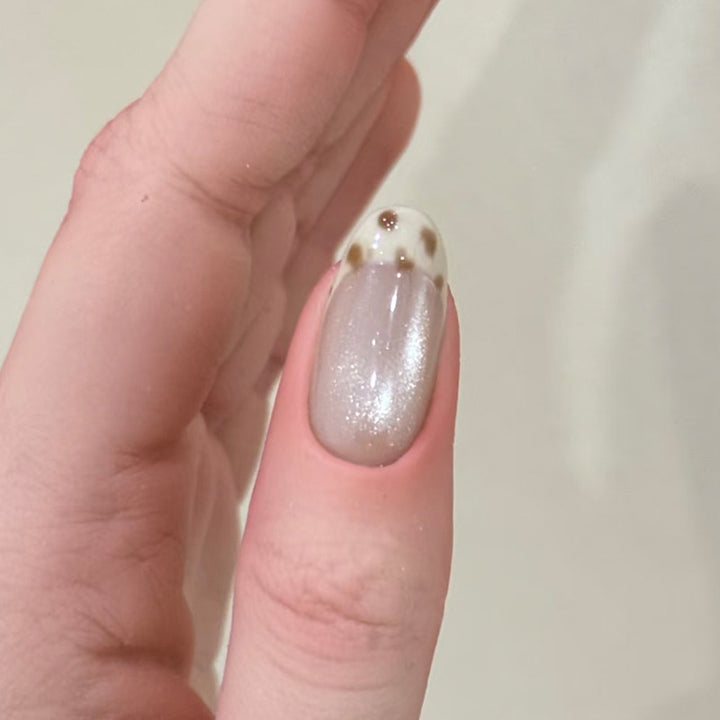 Artistic Press-On Nail Set with Glossy Finish and Unique Patterns Kalsten