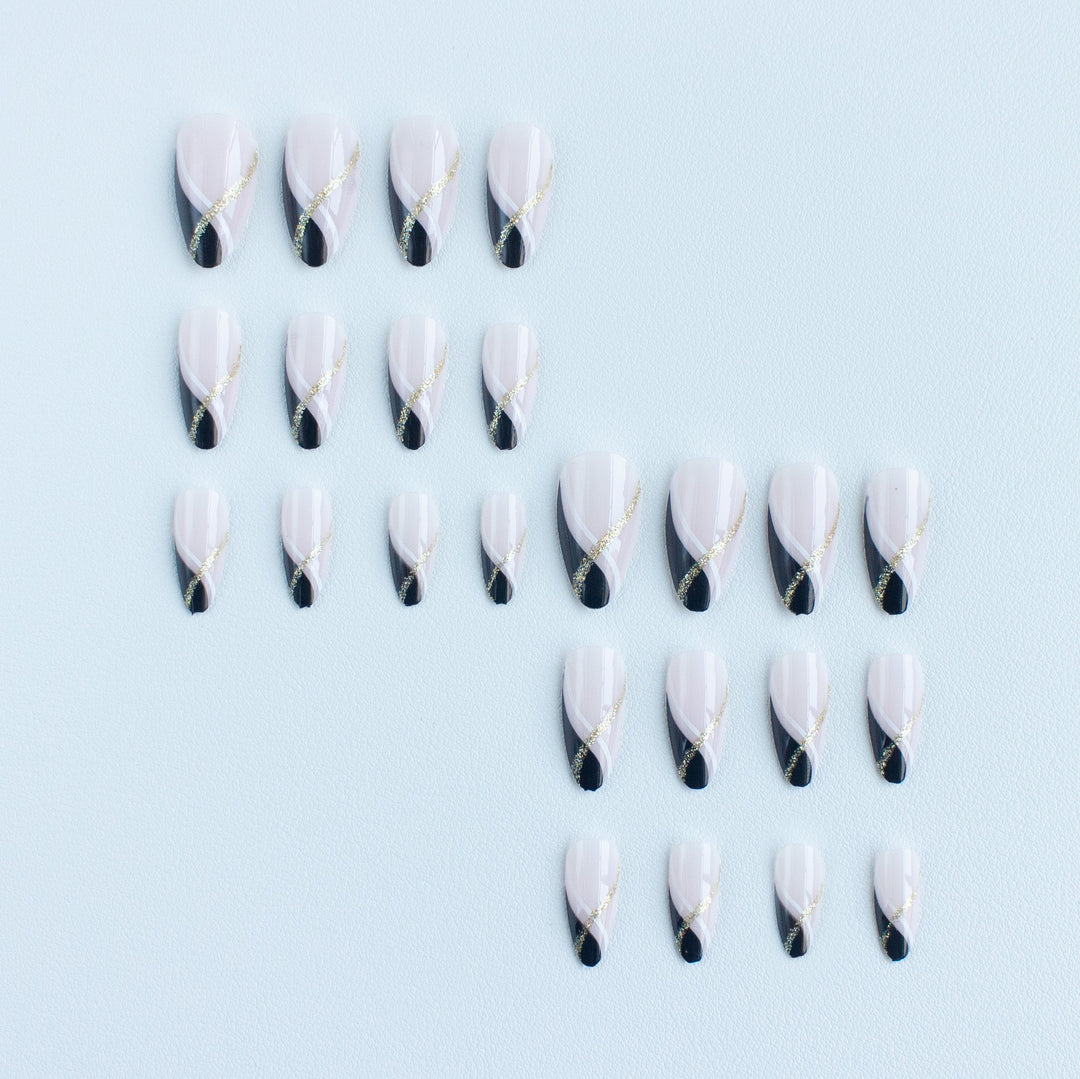 Artistic French Tip Nail Art