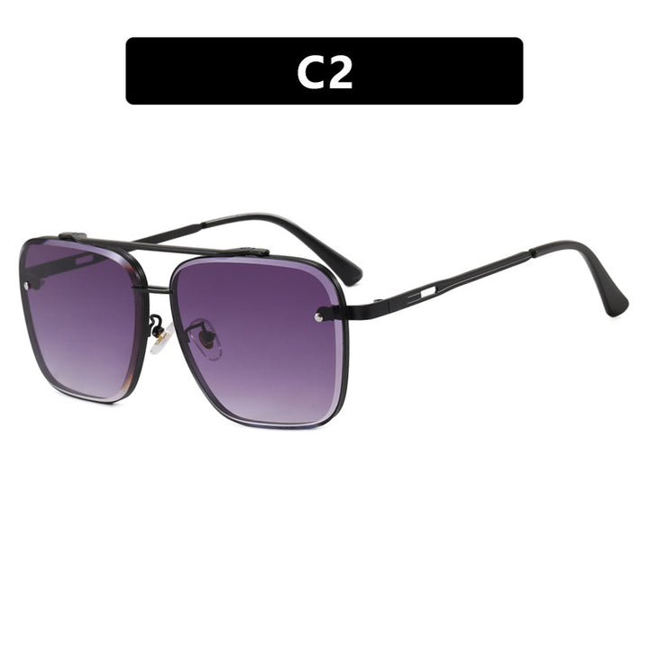 Women square sunglasses with protective lenses and modern metal frame Kalsten