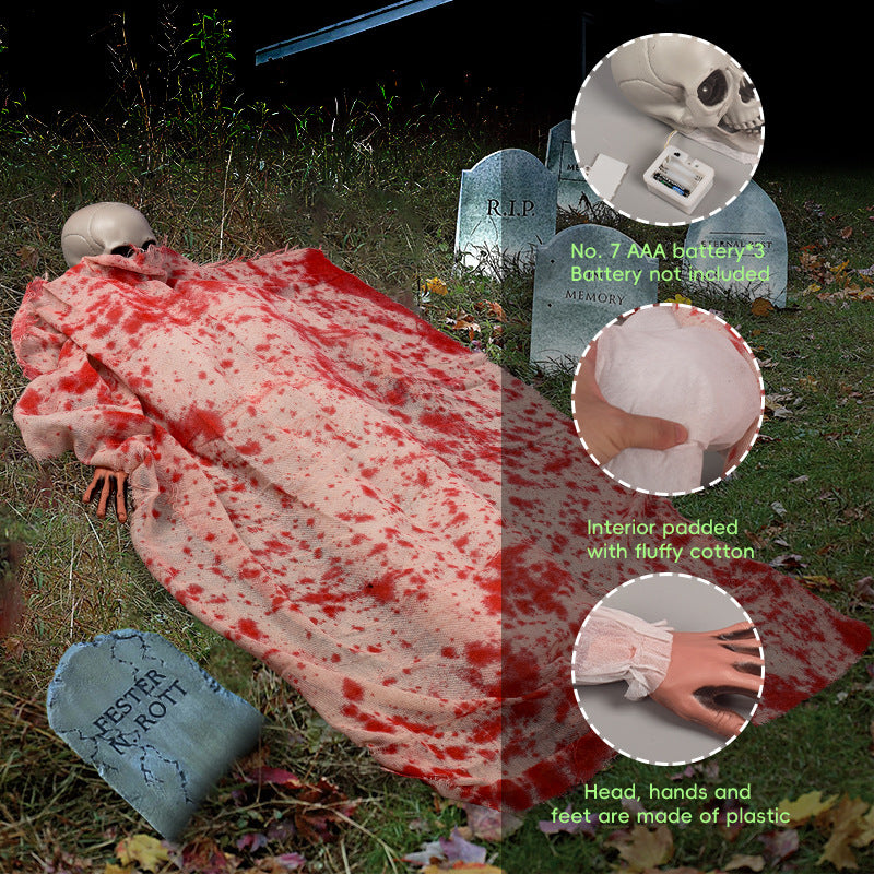 Spooky Blood-Stained Body Bag Decoration Kalsten