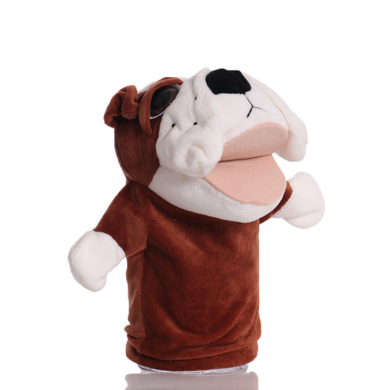 Plush Tiger Hand Puppet With Soft Fleece Movable Mouth Embroidered Features
