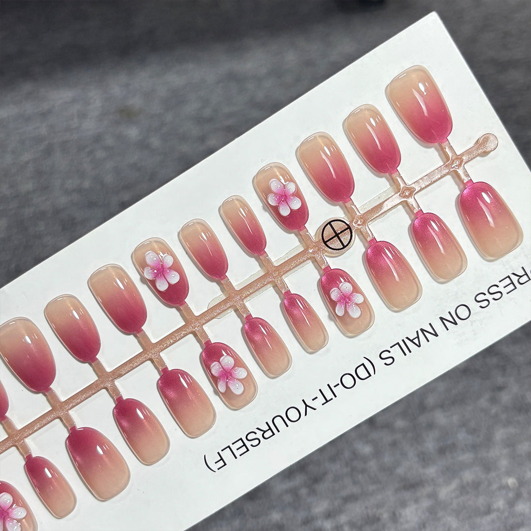 Floral Gradient Press-On Nail Set Kalsten