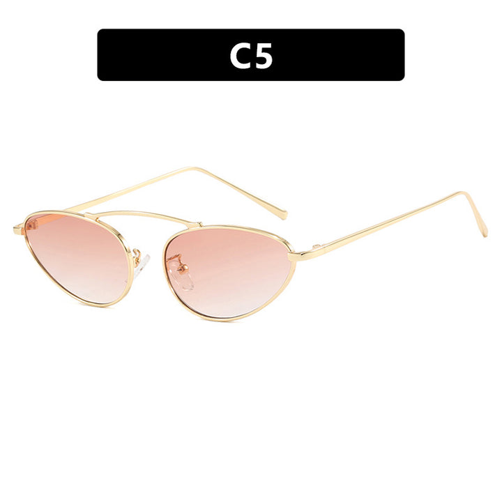 Women trendy Cat-Eye sunglasses with slim metal frame Kalsten