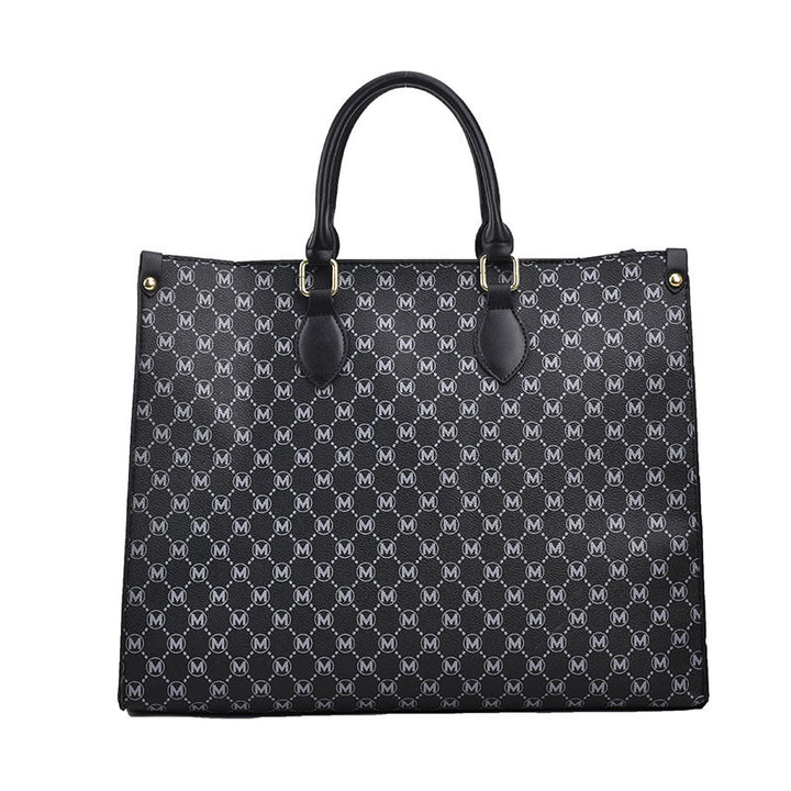 Luxe Logo-Printed Tote Handbag