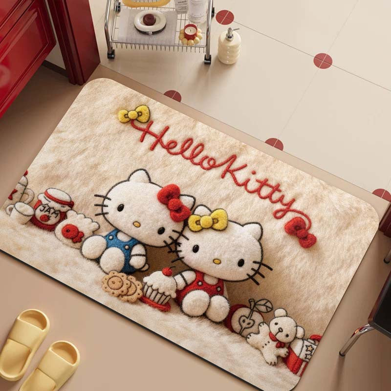 Cartoon-Themed Plush Area Mat
