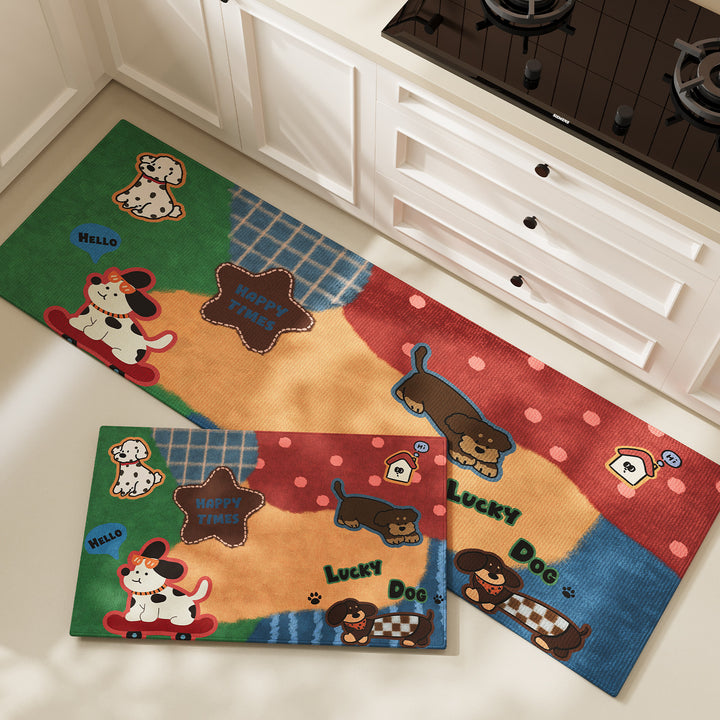 Playful Kitchen Floor Mat