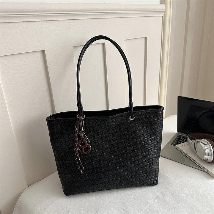 Woven Textured Tote Bag