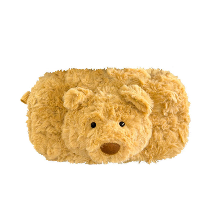 Plush Palm-Tree Character Sitting Soft Toy with Embroidered Face and Corduroy Legs Kalsten