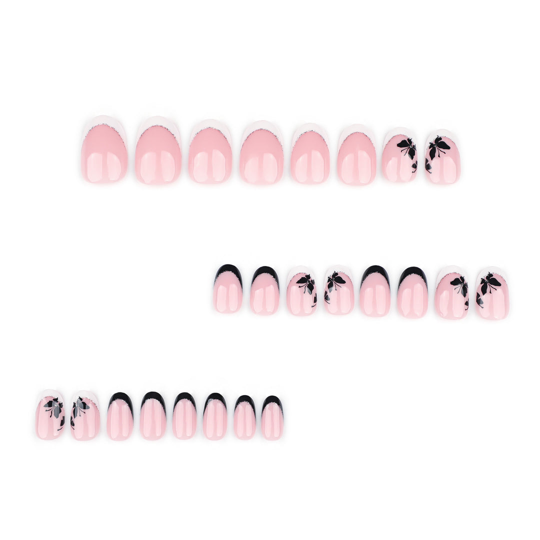 Elegantly designed nail art with butterfly motif Kalsten