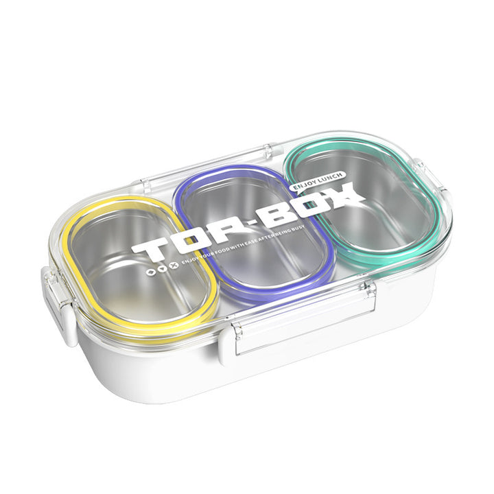 Triple Compartment Food Storage Container