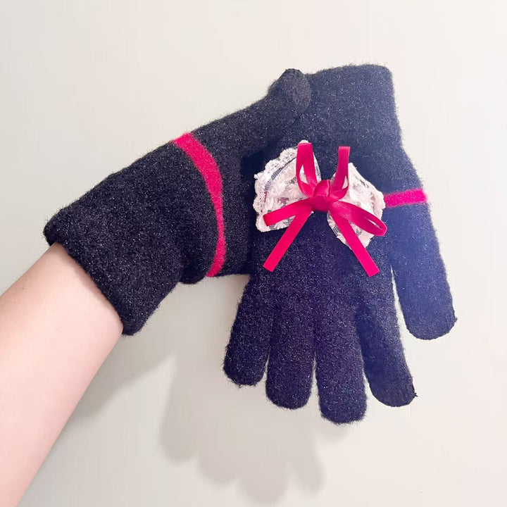 Butterfly Embellished Touchscreen Gloves Kalsten