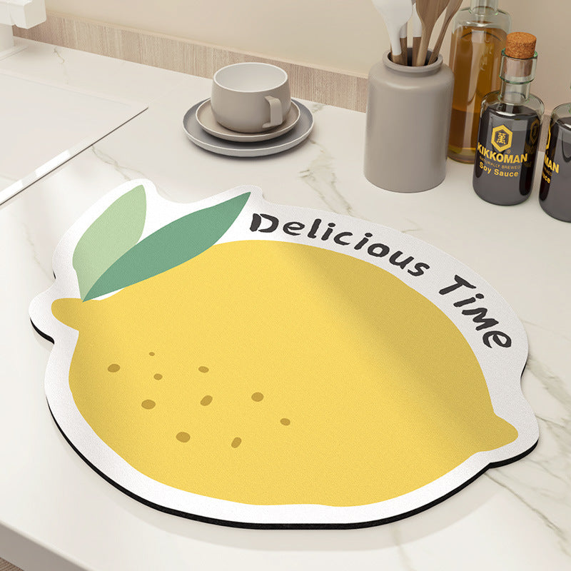 Decorative Floral Kitchen Mat