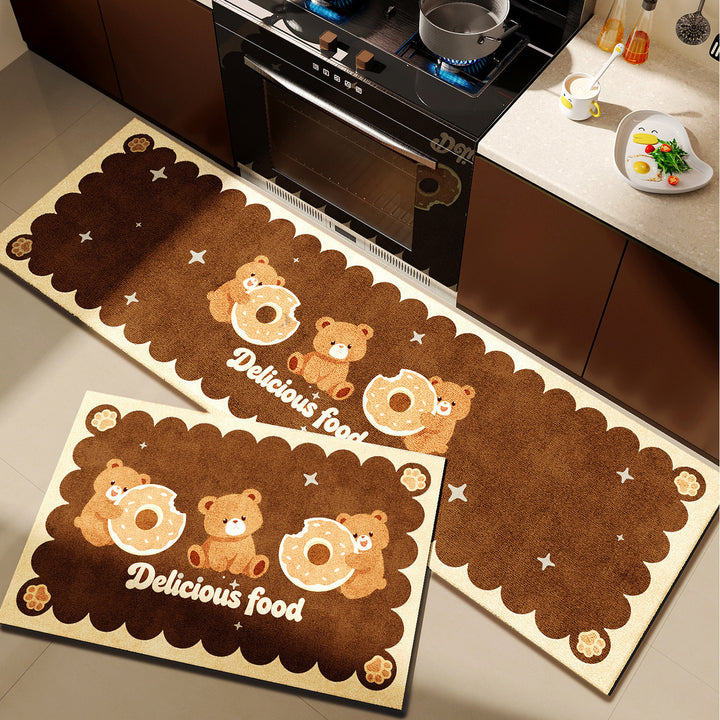 Playful Pet-Themed Kitchen Mat Set Kalsten