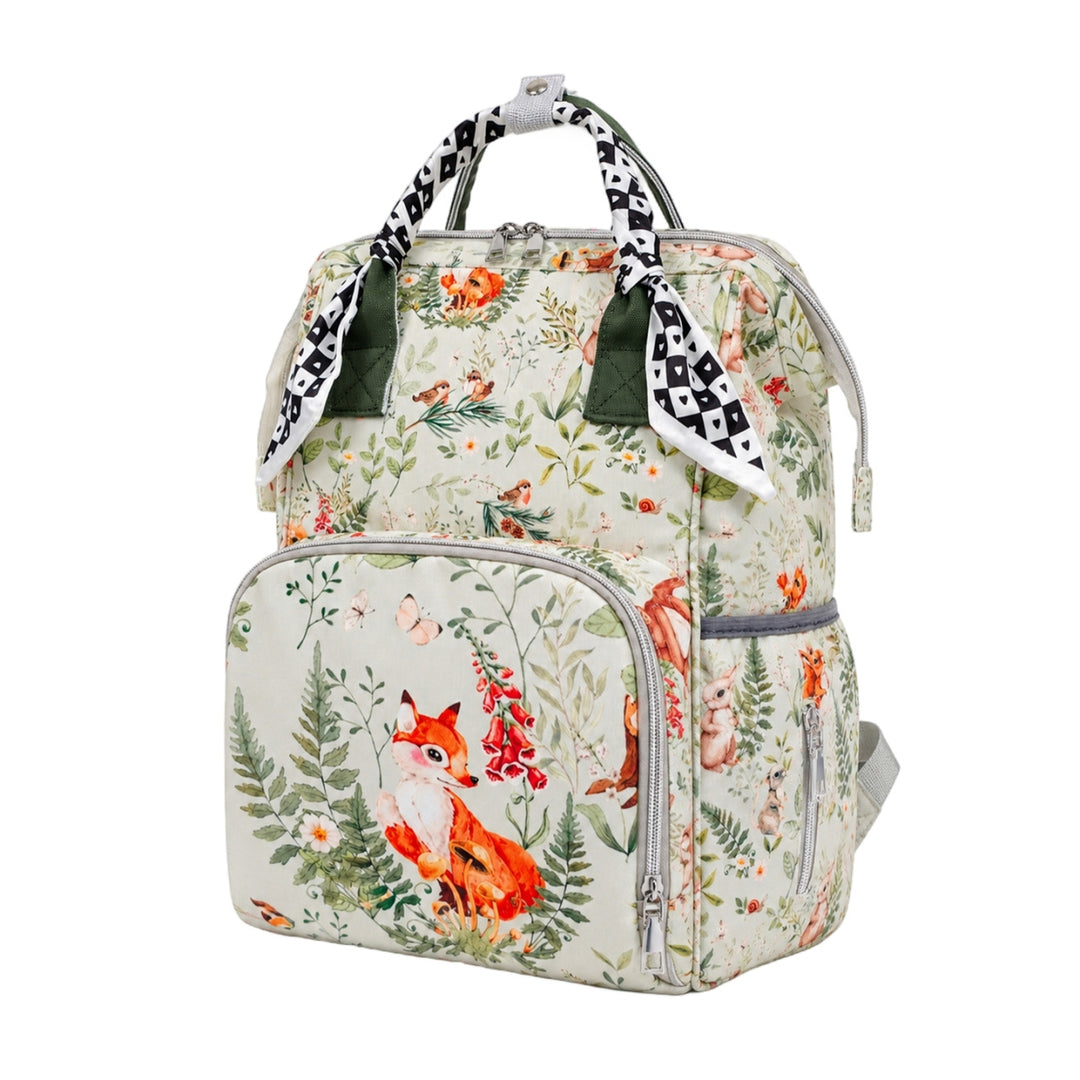 Floral Print Multi-Functional Diaper Backpack Kalsten