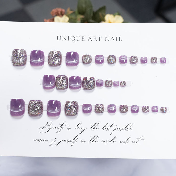 Decorative Glitter Gel Pedicure