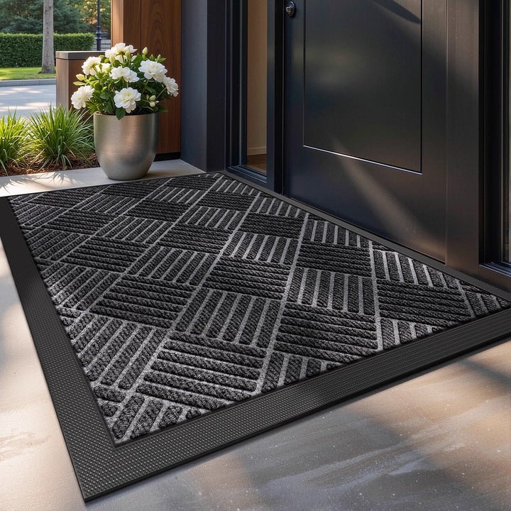 Durable Chevron Design Entrance Mat Kalsten