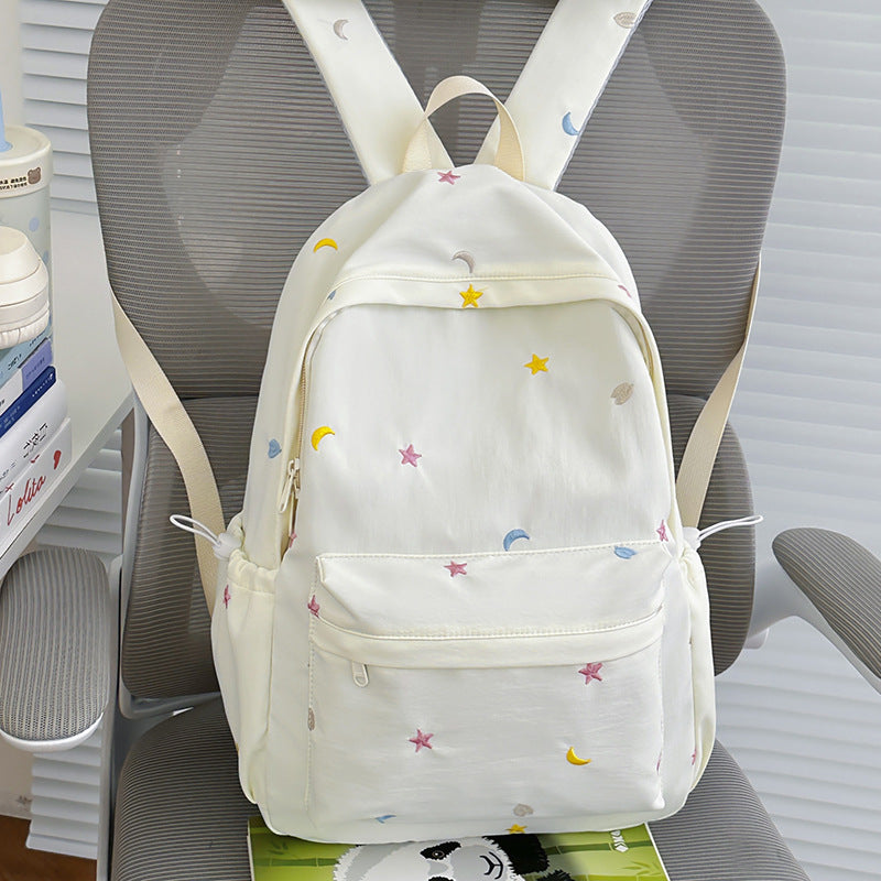 Embroidered Moon and Star Backpack Kalsten