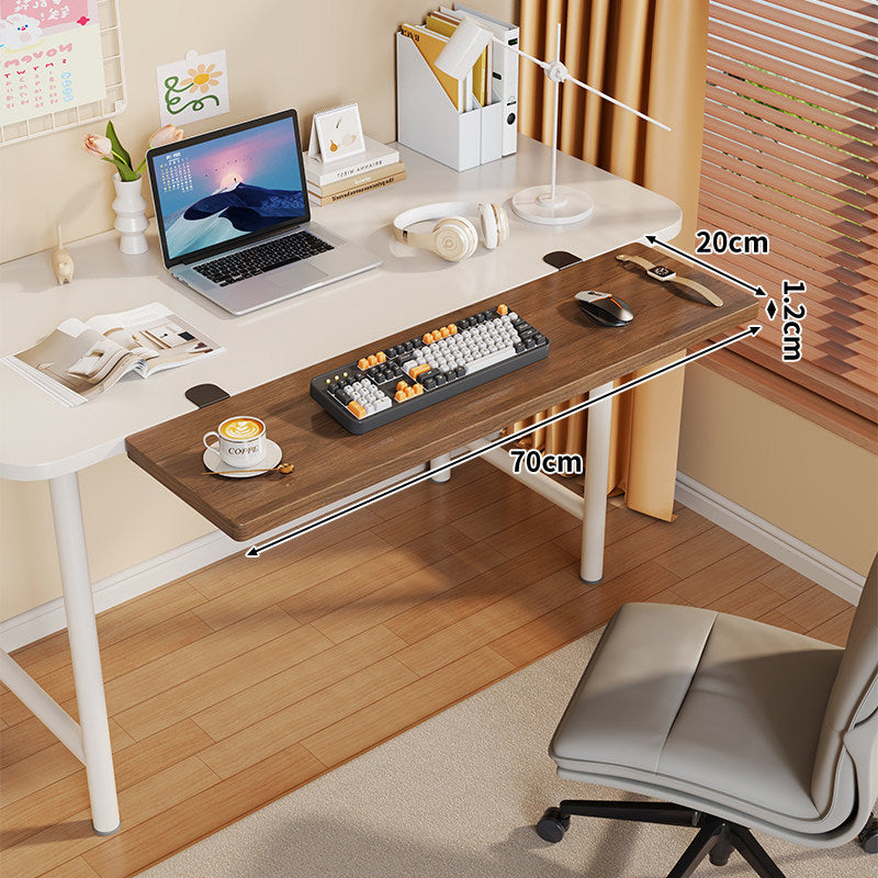 Long Under-Desk Pull-Out Sliding Keyboard and Work Surface Shelf
