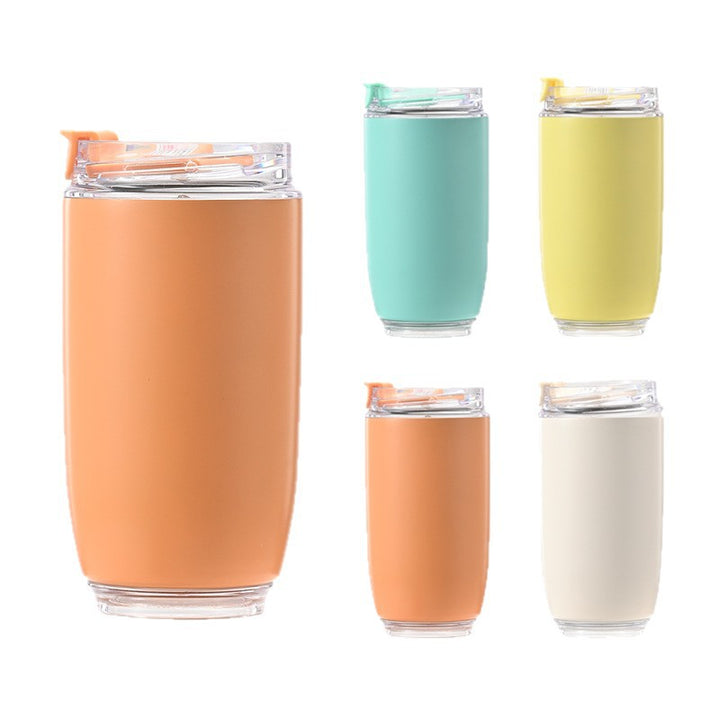 Ladies Insulated Mug with Flip Lid and Non-Slip Silicone Surface Kalsten
