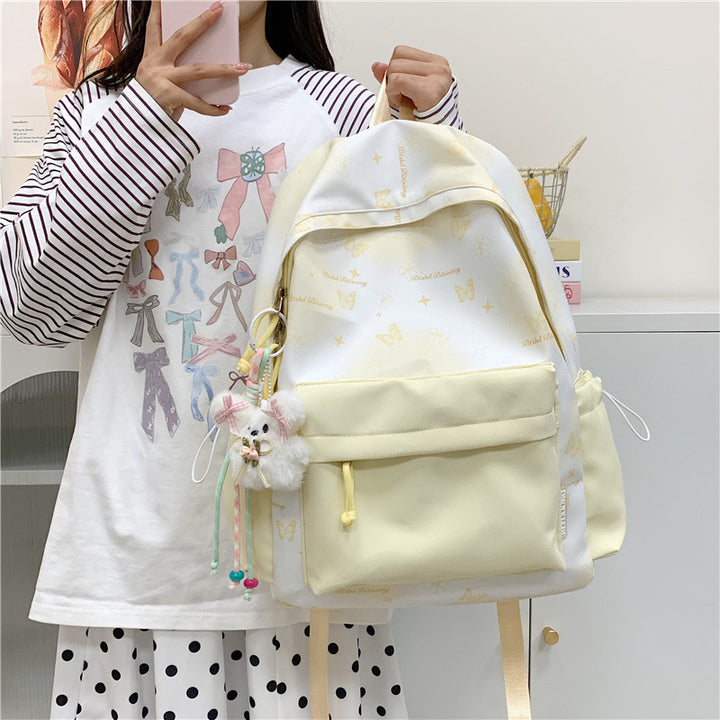 Butterfly Print Backpack Kalsten