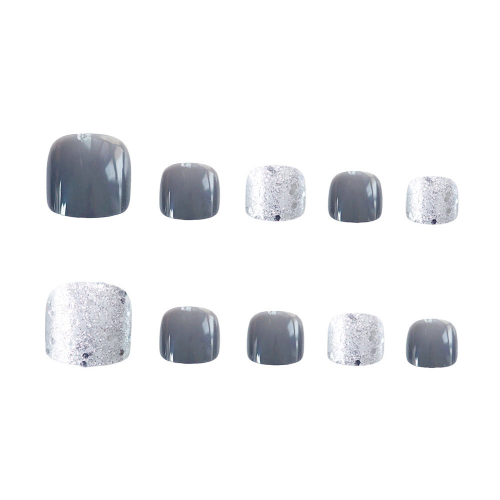 Glittery Press-On Toenails Kalsten 1790727456
