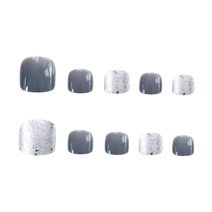 Glittery Press-On Toenails Kalsten 1790727456