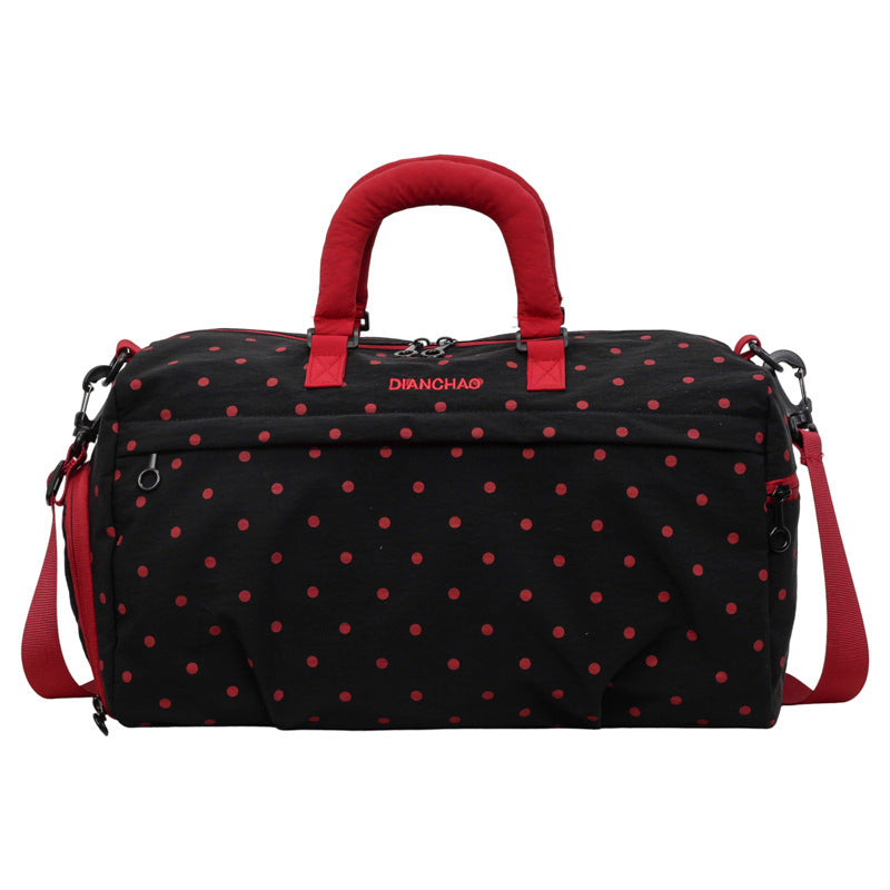 Spacious Polka Dot Travel Duffel Kalsten