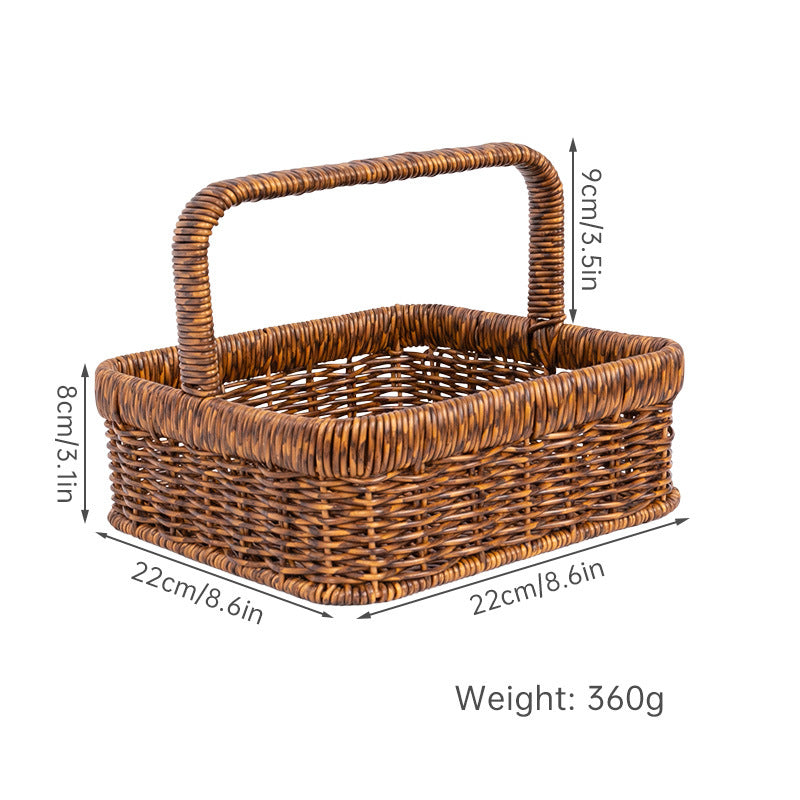 Handcrafted Natural Fiber Storage Basket Kalsten