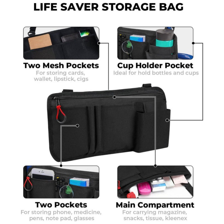 Multifunctional Organizer Bag with Multiple Compartments Kalsten