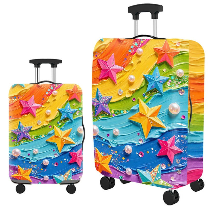 Artistic Cat-Themed Hard Shell Suitcase Kalsten