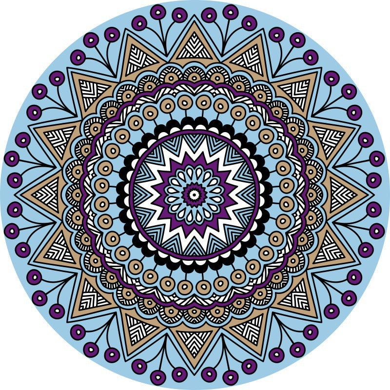 Mandala-Inspired Decorative Area Rug Kalsten