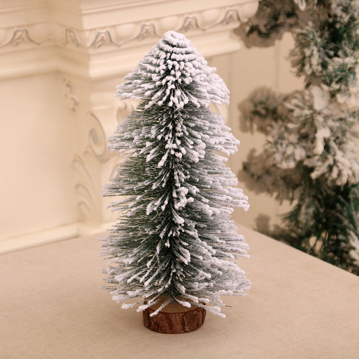 Miniature Snow-Covered Christmas Tree Decoration Kalsten