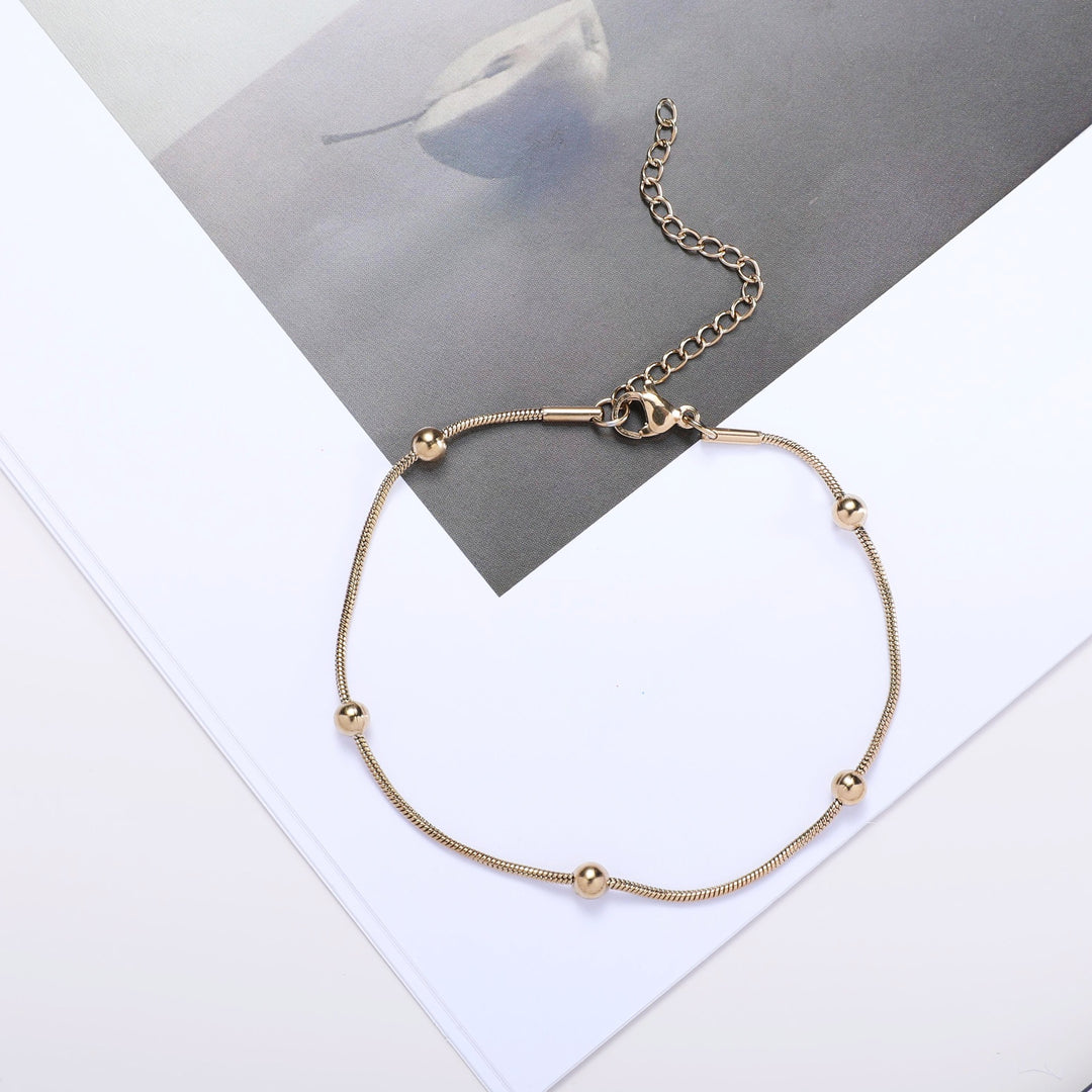 Adjustable Beaded Chain Bracelet Kalsten