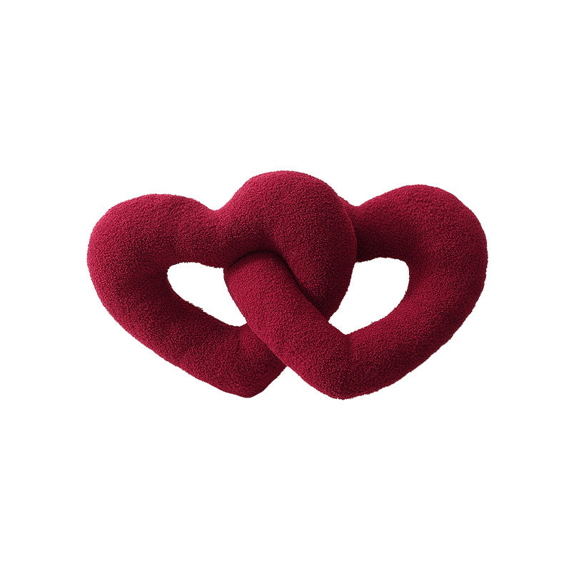 Decorative bow accent cushion with soft-touch cover