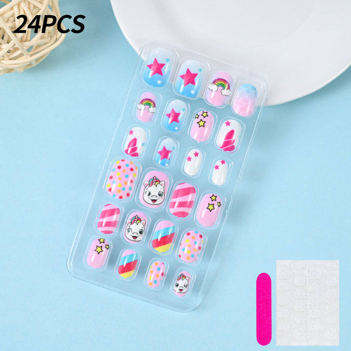 Themed Summer Beach Nail Art Press-On Nails Kalsten