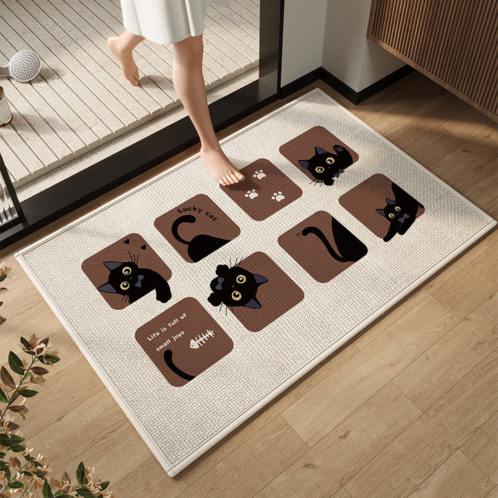Elegant Modern Bathroom Mat Kalsten