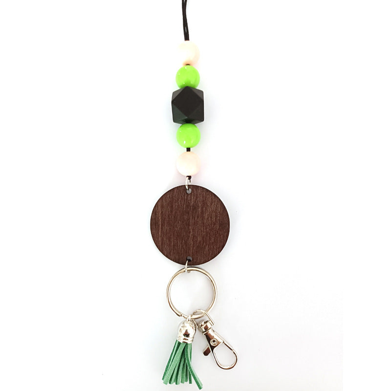 Wooden Beaded Keychain Holder Kalsten