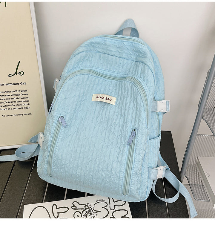 Textured Multi-Compartment Backpack Kalsten