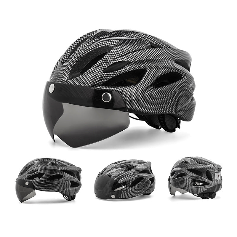 Aerodynamic Cycling Helmet with Integrated Visor Kalsten