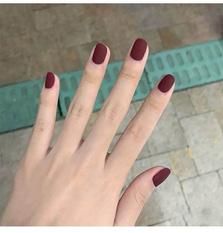 Matte Finish Press-On Nail Set Kalsten 178815*10mm0162