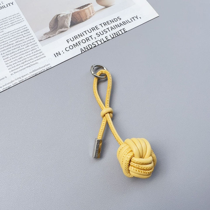Stylish Knotted Leather Keychain Kalsten