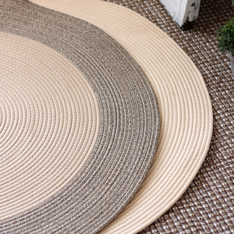 Round woven rug Kalsten
