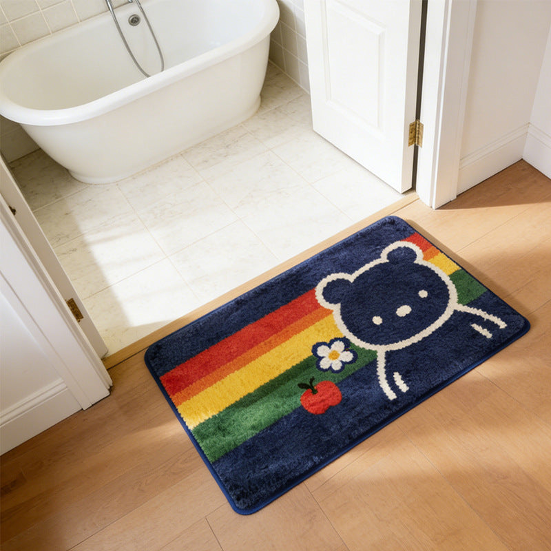 Playful Cartoon Bunny Bath Mat Kalsten