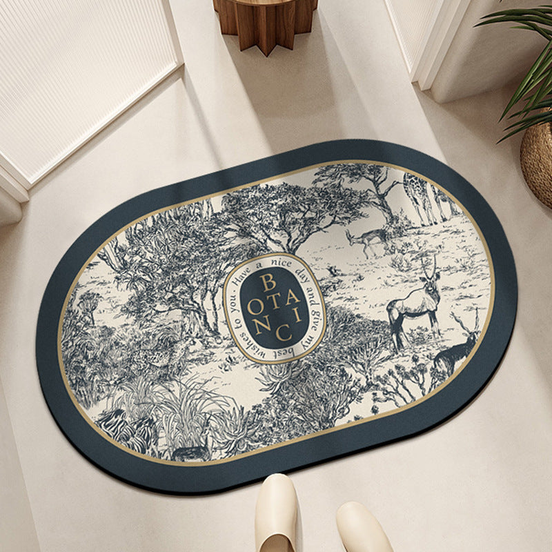 Botanical Patterned Area Mat