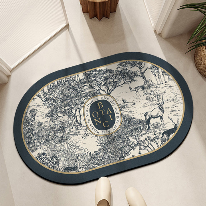 Botanical Patterned Area Mat